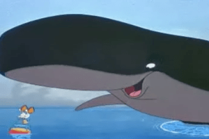 His mouth is on the bottom of his face. This is not anatomy.