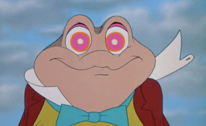 Crazy Eyes Toad (like Kaa from The Jungle Book)